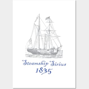 1800's Steamship Sirius Posters and Art